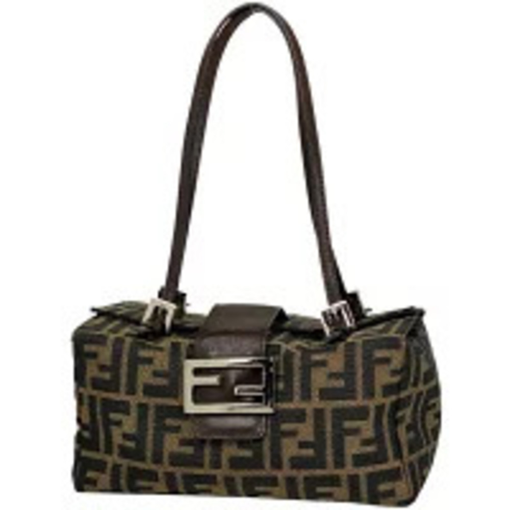 Fendi Zucca handbag canvas brown